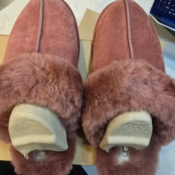 New Women's 100% UGG Brand Brown Scuffette II Slippers Shoes 1106872-RDJ Size 7 - Picture 7 of 9